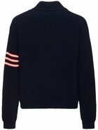 BALLY Wool Knit Bomber Jacket