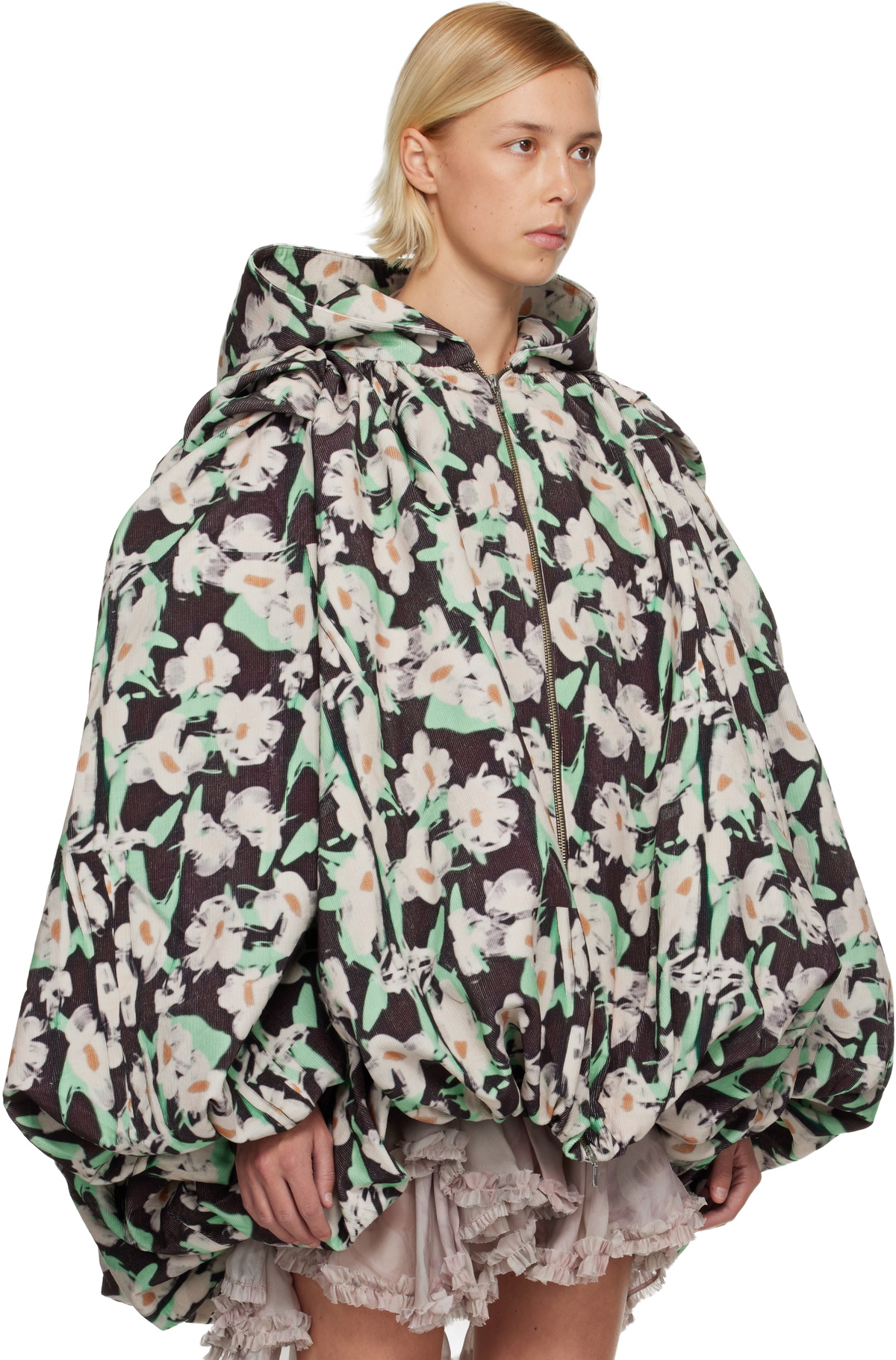 Collina Strada Black & Off-White Pillow Coat