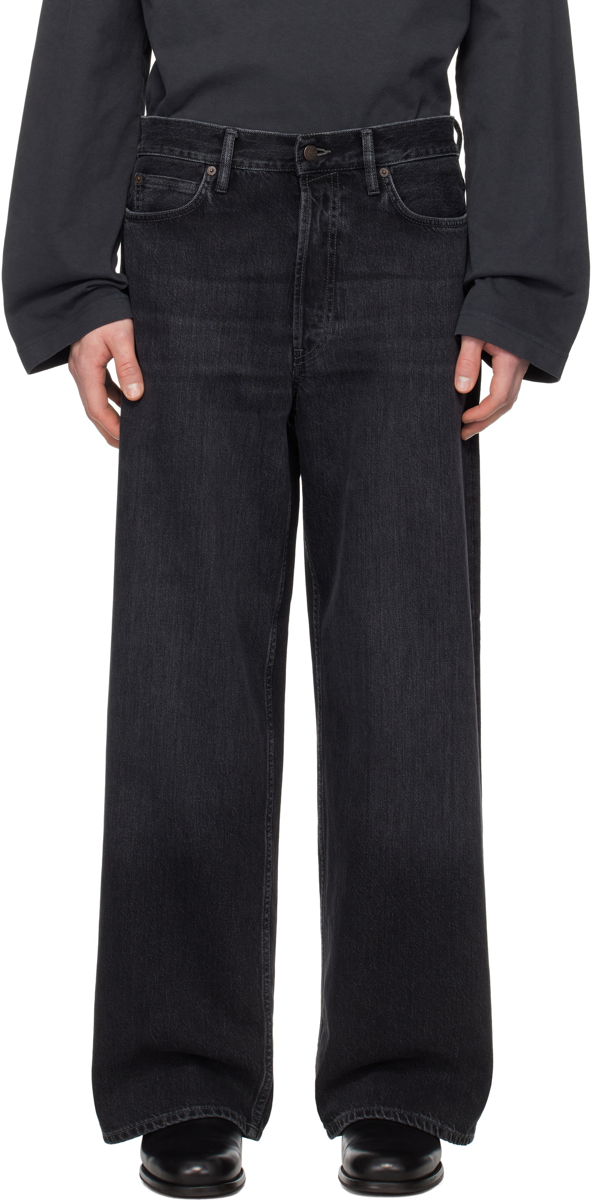 【ACNE STUDIOS】 Exhaust Fit Pants - 1981M Acne Studios - Loose fit jeans - 1981M - Light blue