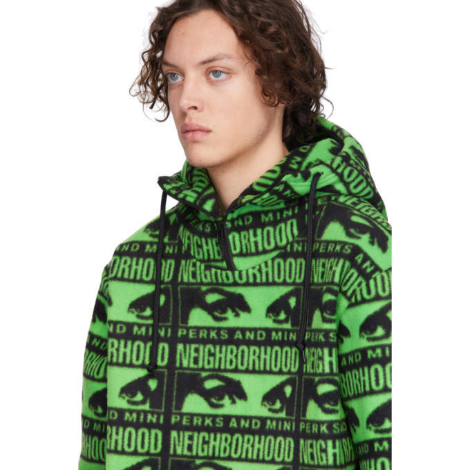 Perks and Mini Black and Green Neighborhood Edition Hoodie