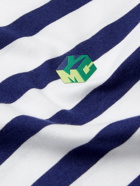 YMC - Wild Ones Striped Organic Cotton-Jersey T-Shirt - Blue - M
