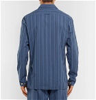 Oliver Spencer Loungewear - Medway Striped Organic Cotton Pyjama Shirt - Blue