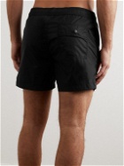 Moncler - Slim-Fit Mid-Length Logo-Appliquéd Swim Shorts - Black