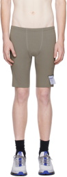 Satisfy Taupe Half Tight Shorts