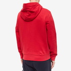 Moncler Men's Drawstring Logo Popover Hoody in Red