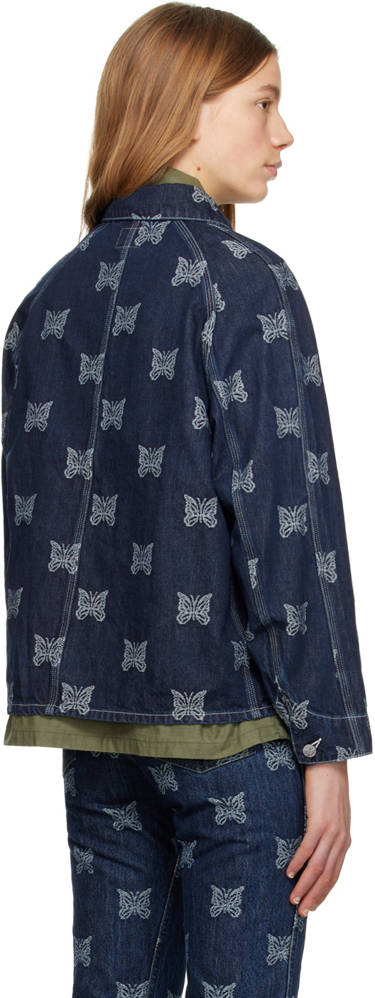 NEEDLES Indigo Papillon Denim Jacket