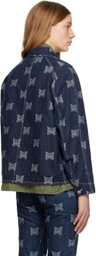 NEEDLES Indigo Papillon Denim Jacket
