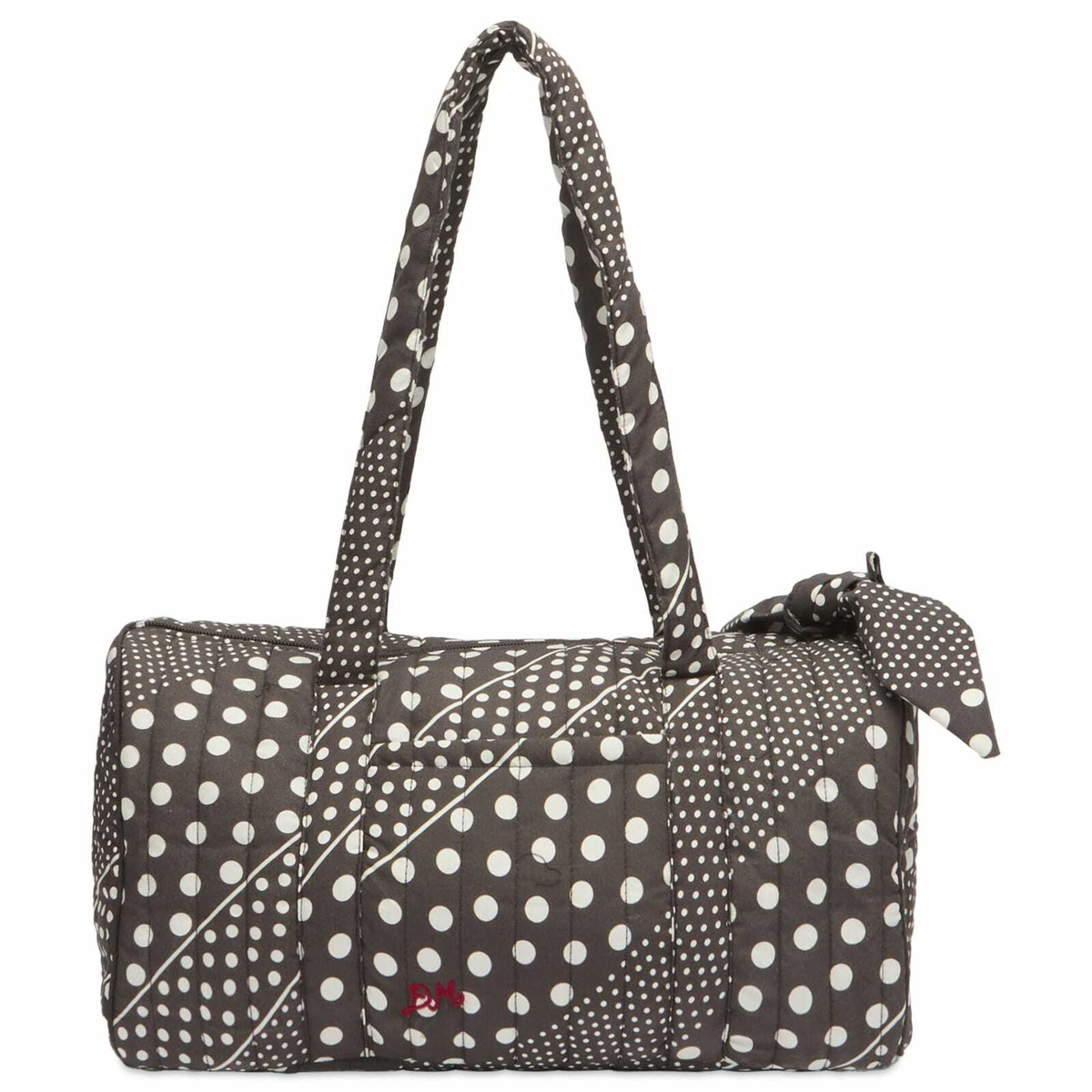 Damson Madder Women's Quilted Weekender Bag in Dark Brown 