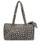 Damson Madder Women's Quilted Weekender Bag in Dark Brown 