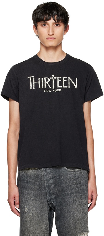 Photo: R13 Black 'Thirteen' Gothic T-Shirt