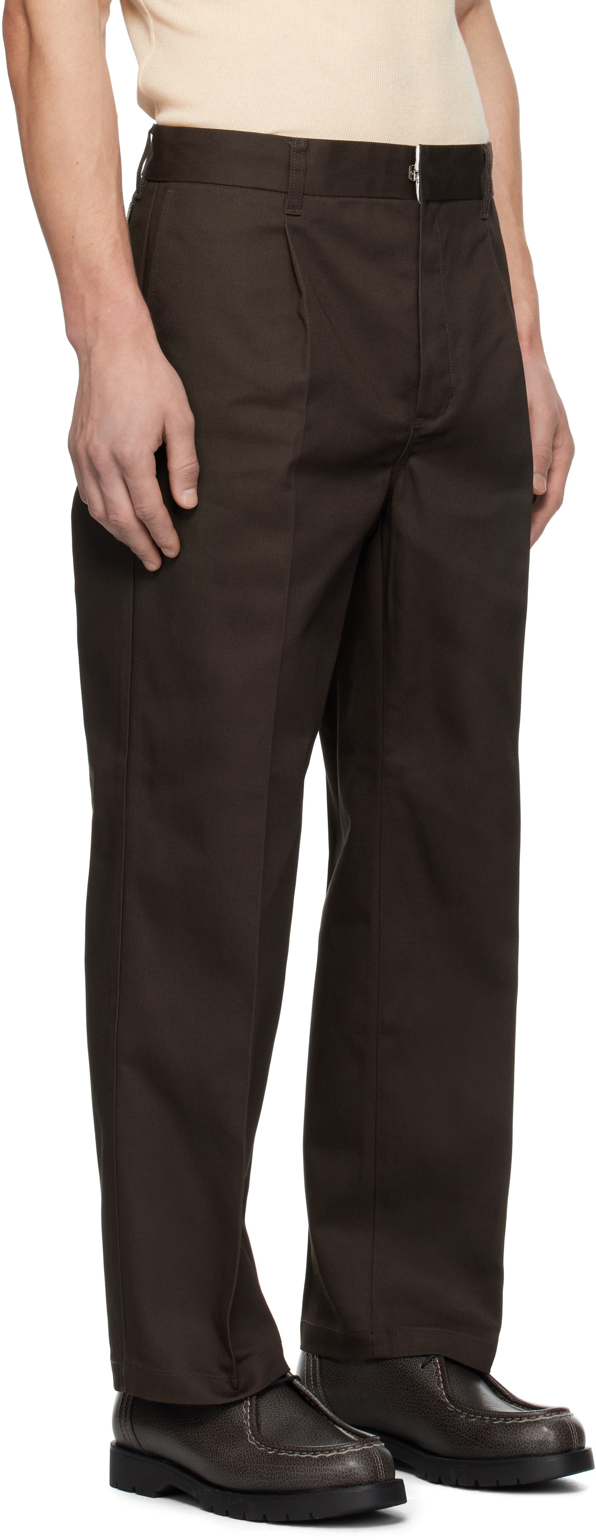 WACKO MARIA Brown Dickies Edition Pleated Trousers