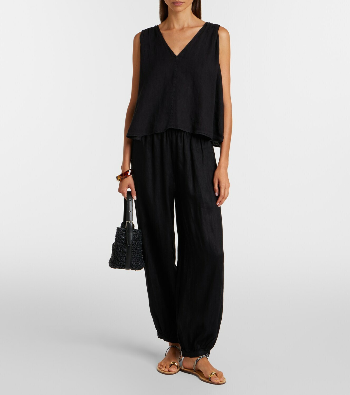 Velvet Camber linen balloon pants
