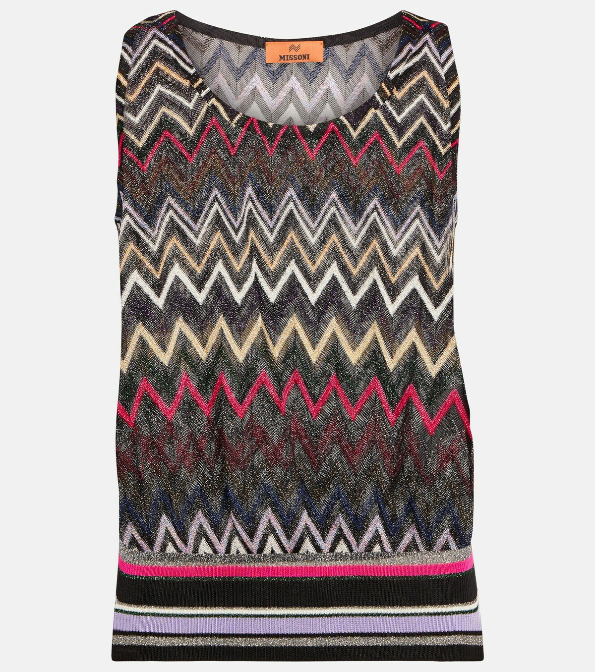 Missoni Zig-zag lamé top