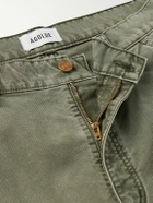 AGOLDE - Layton Straight-Leg Cotton-Canvas Trousers - Gray