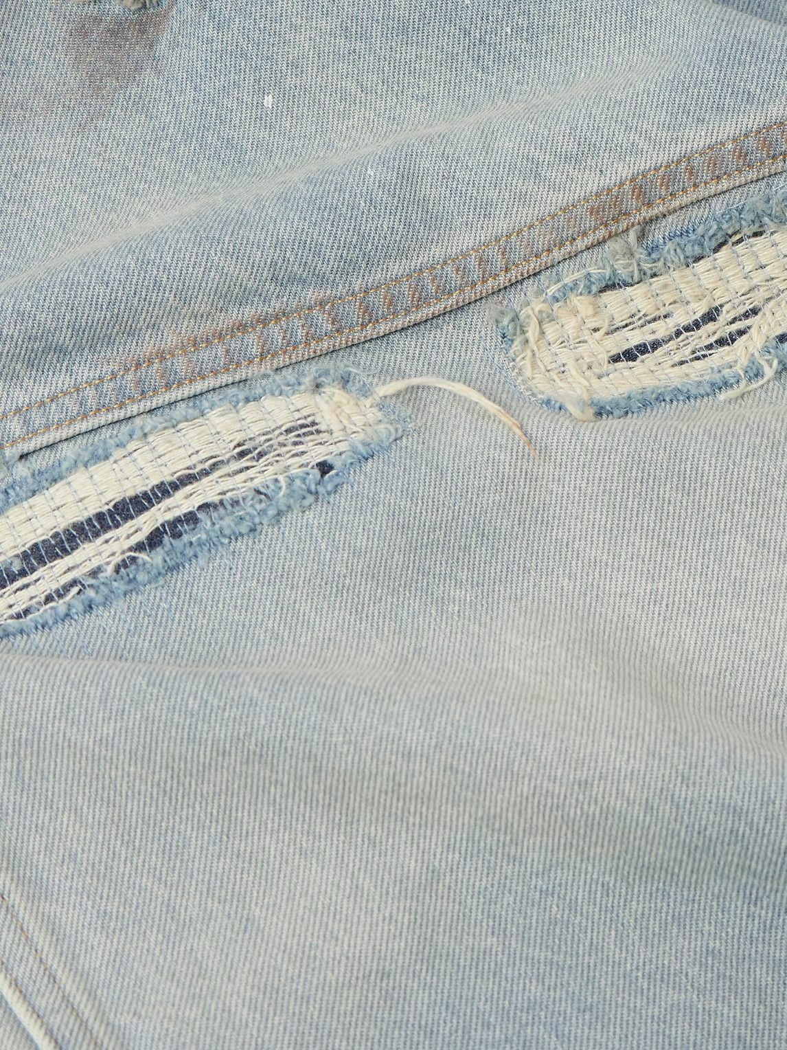 VETEMENTS - Oversized Distressed Denim Jacket - Blue