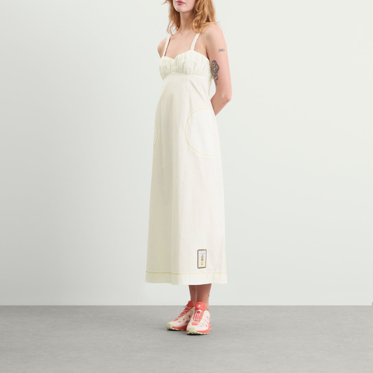 ALÉMAIS Women's Katerina Midi Dress in Cream