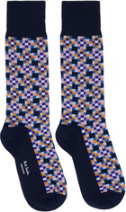 Paul Smith Three-Pack Navy Seasonal Socks