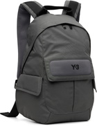Y-3 Gray Small Backpack