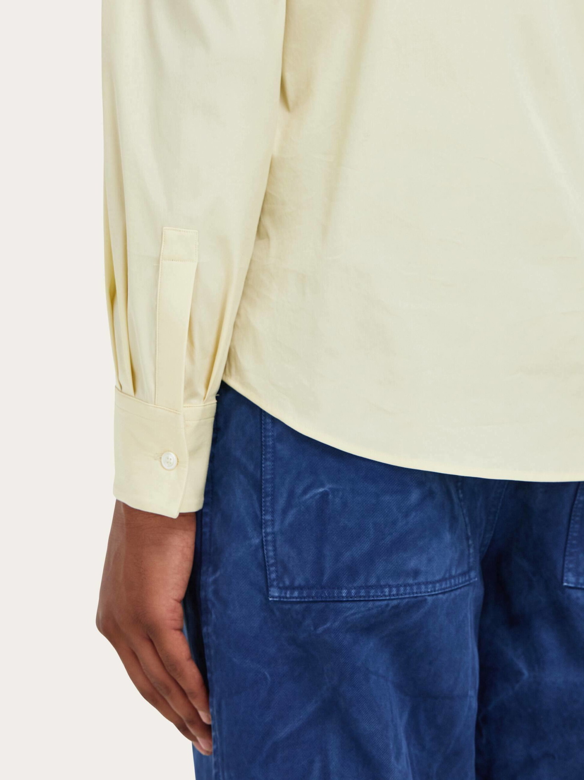 Ferragamo Mens Shirt with micro print in Yellow