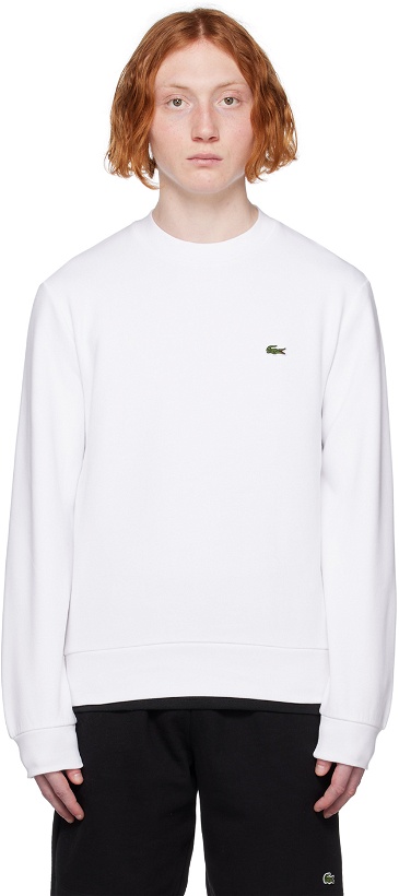 Photo: Lacoste White Patch Sweatshirt