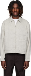 Lacoste Gray Short Textured Jacket