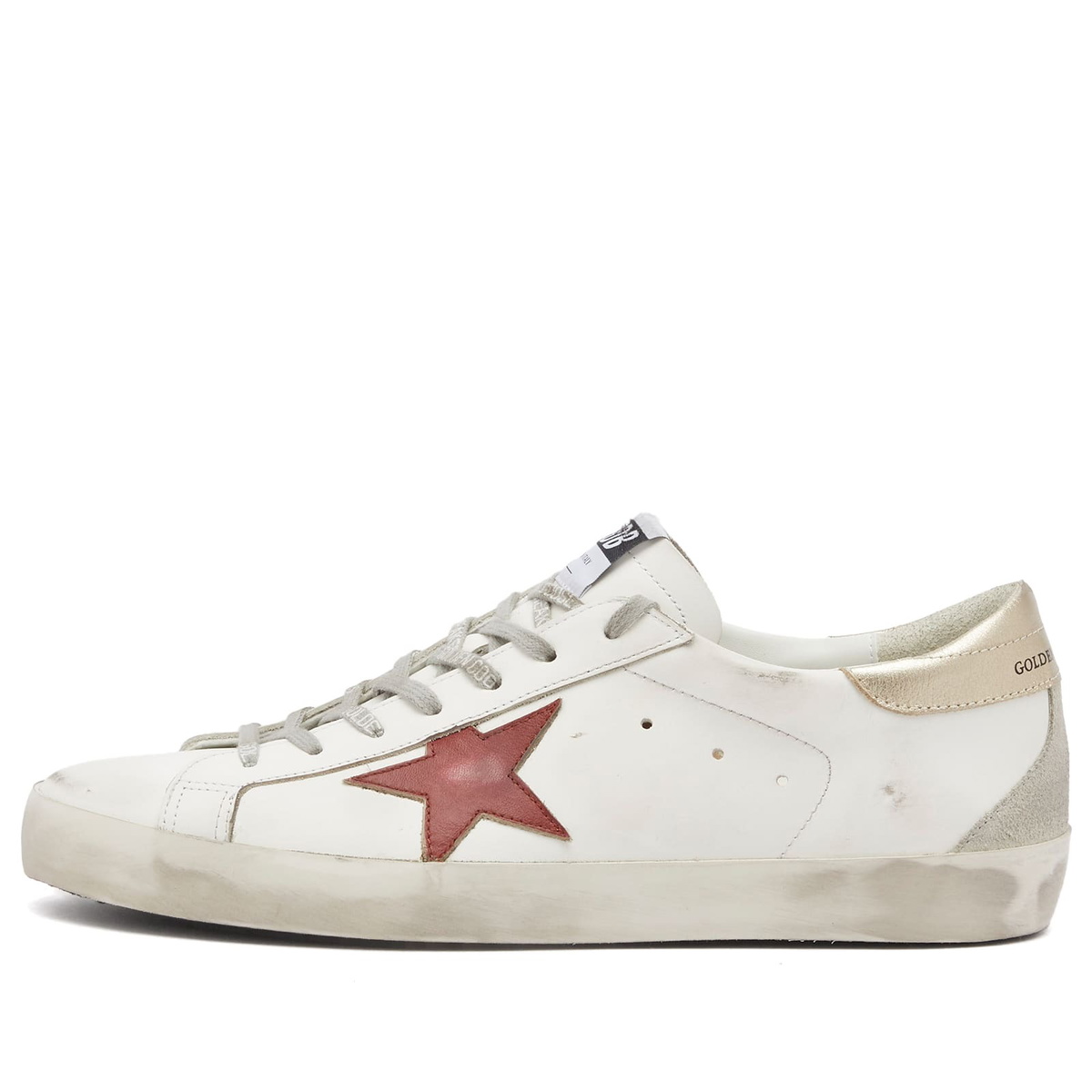 スニーカー GOLDEN GOOSE SUPER-STAR LEATHER SNEAKERS Golden Goose Men's Super Star Leather Sneaker in Multi