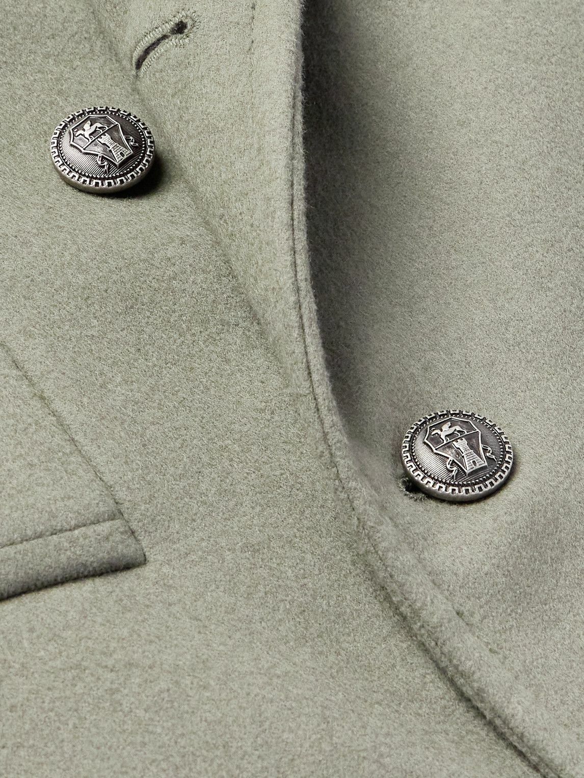 Brunello Cucinelli - Double-Breasted Wool Coat - Green Brunello