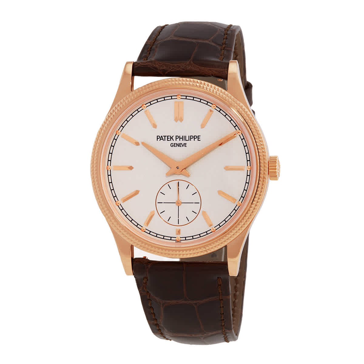 Patek Philippe Calatrava Hand Wind White Dial Mens Watch 6119R-001