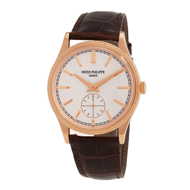 Photo: Patek Philippe Calatrava Hand Wind White Dial Mens Watch 6119R-001