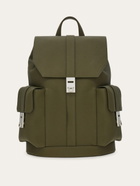 Ferragamo Mens Utility backpack with Hug buckles in Green