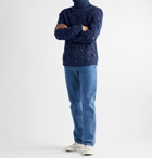Isabel Marant - Cable-Knit Wool-Blend Rollneck Sweater - Blue