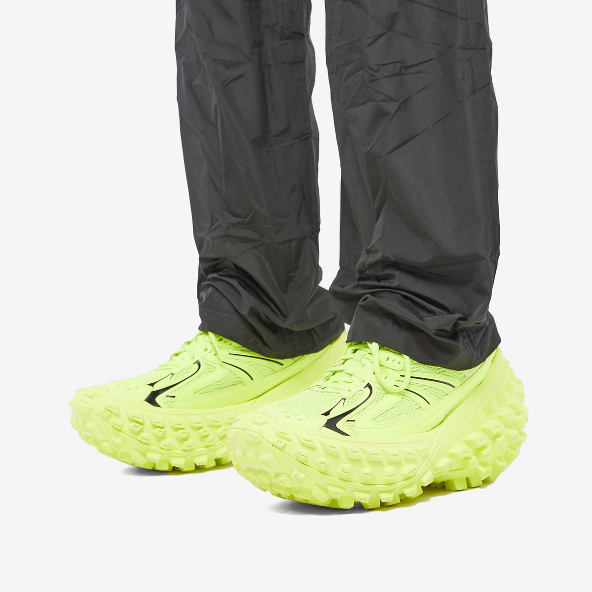 Balenciaga Men's Defender Sneakers in Fluo Yellow/Black Balenciaga