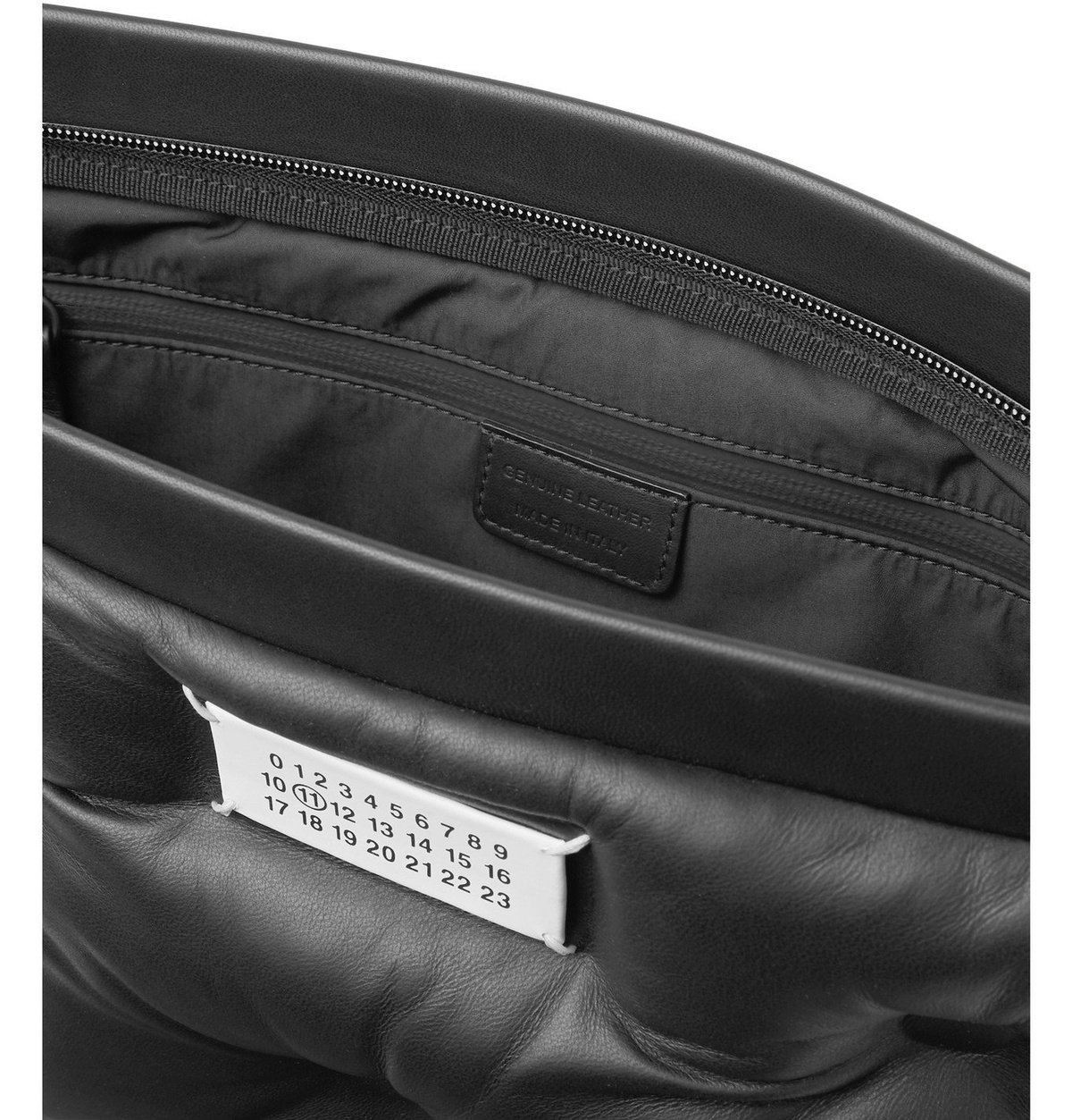 MAISON MARGIELA Glam Slam Logo-Appliqued Padded Leather Messenger