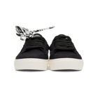 Off-White Black Canvas Vulcanized Low Sneakers