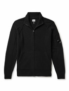 C.P. Company - Wool-Blend Zip-Up Cardigan - Black