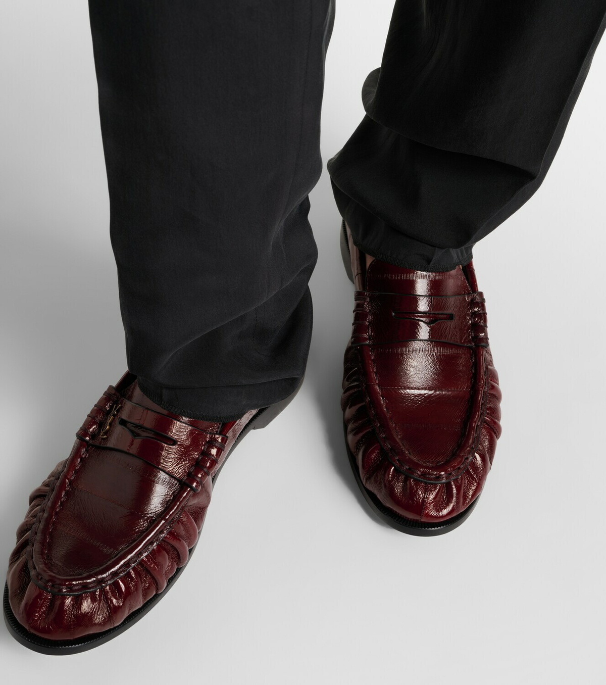 Saint Laurent Patent leather penny loafers