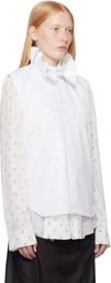 Comme des Garçons Homme Plus White Broad Shirt