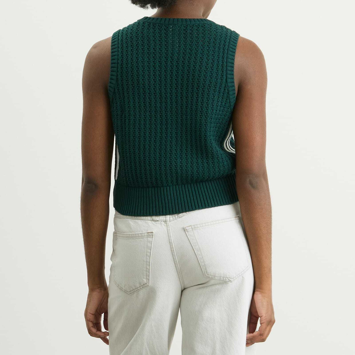 Adidas Women's Adicolor Knitted Vest in Aurora Ivy