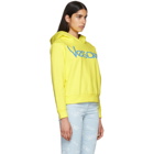 Versace Yellow Embroidered Logo Hoodie