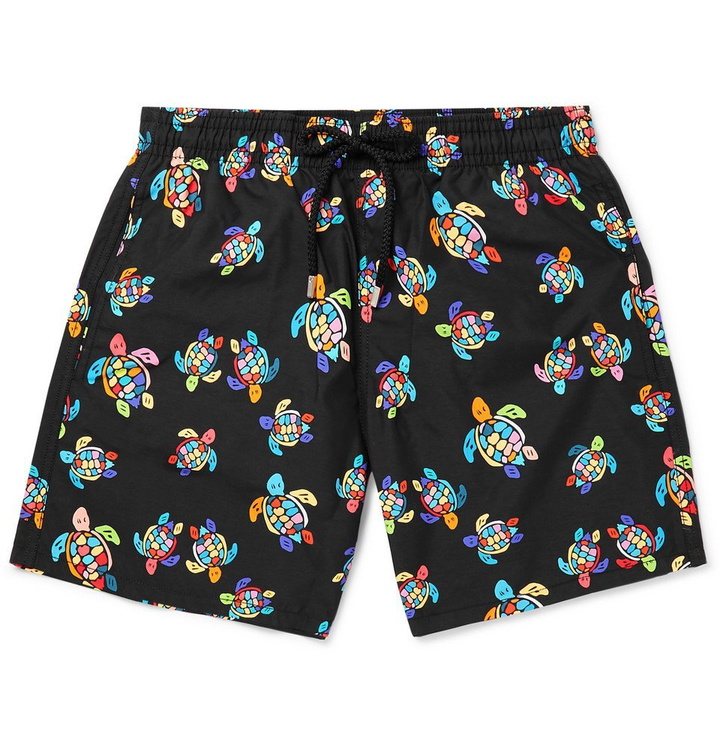 Photo: Vilebrequin - Moorea Mid-Length Printed Swim Shorts - Black