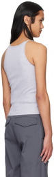 Dion Lee Gray Wire Strap Tank Top