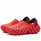 Crocs Echo Clog in Varsity Red