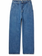 The Frankie Shop - Drew Wide-Leg Pleated Jeans - Blue