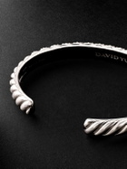 David Yurman - Sculpted Cable 18-Karat White Gold Diamond Cuff