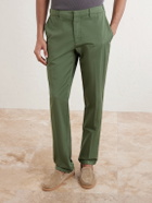 Altea - Dumbo Tapered Cotton-Blend Gabardine Trousers - Green