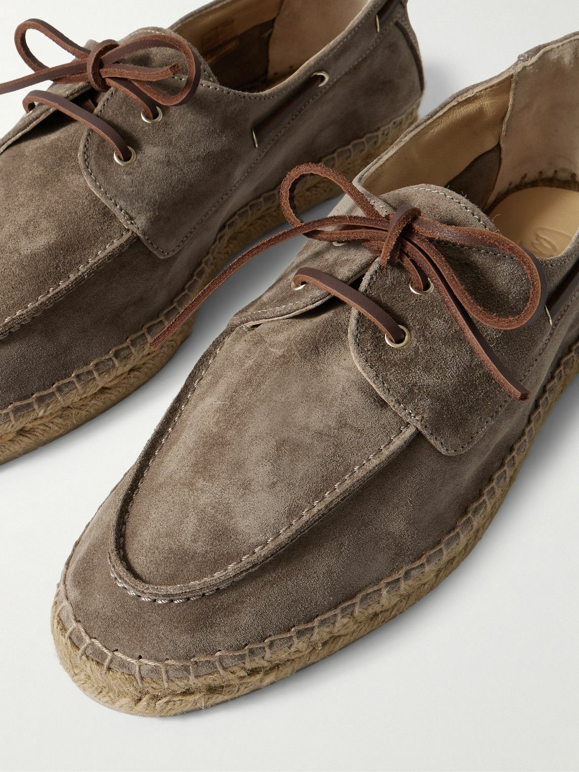 Castañer - Nemo Suede Boat Shoes - Brown