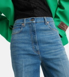 Gucci - Embroidered flared jeans