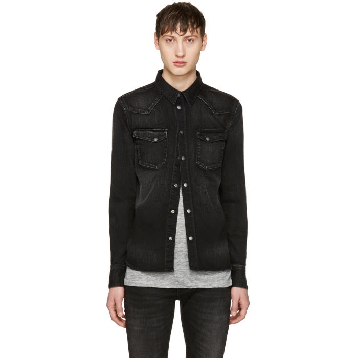 Photo: Nudie Jeans Black Denim Jonis Shirt 