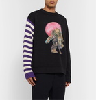 Acne Studios - Monster in My Pocket Konor Cotton and Wool and Cashmere-Blend Intarsia Sweater - Purple