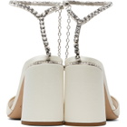 Jimmy Choo White Saeda Block Heel 85 Heeled Sandals